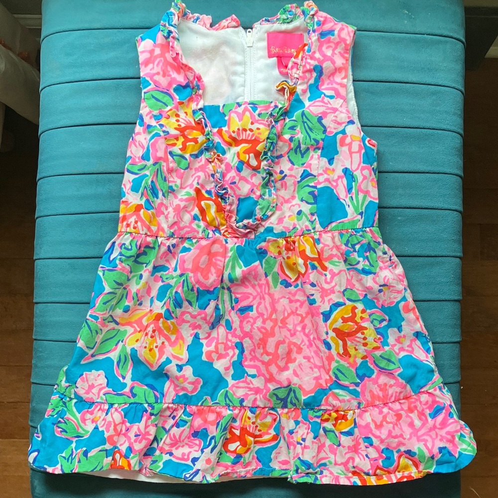Lilly Pulitzer toddler 3T Pink and Blue Floral Dress